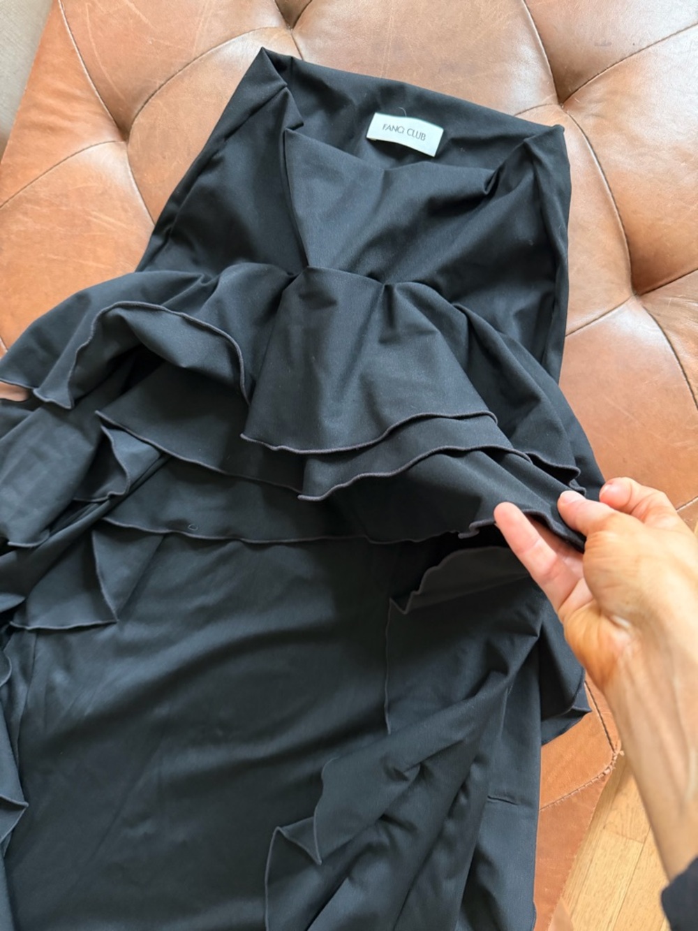 Fanci club hi low ruffle maxi skirt - Picture 3 of 4